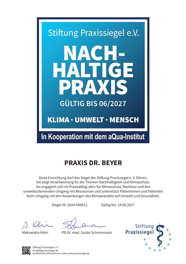 Siegel der Stiftung Praxissiegel e.V.